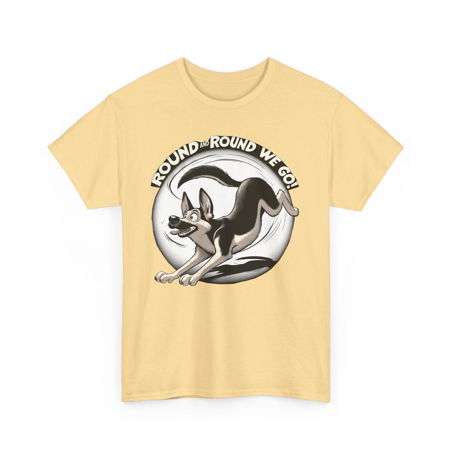 Round and Round We go! T-Shirt (13 colors) (German Shepherd)