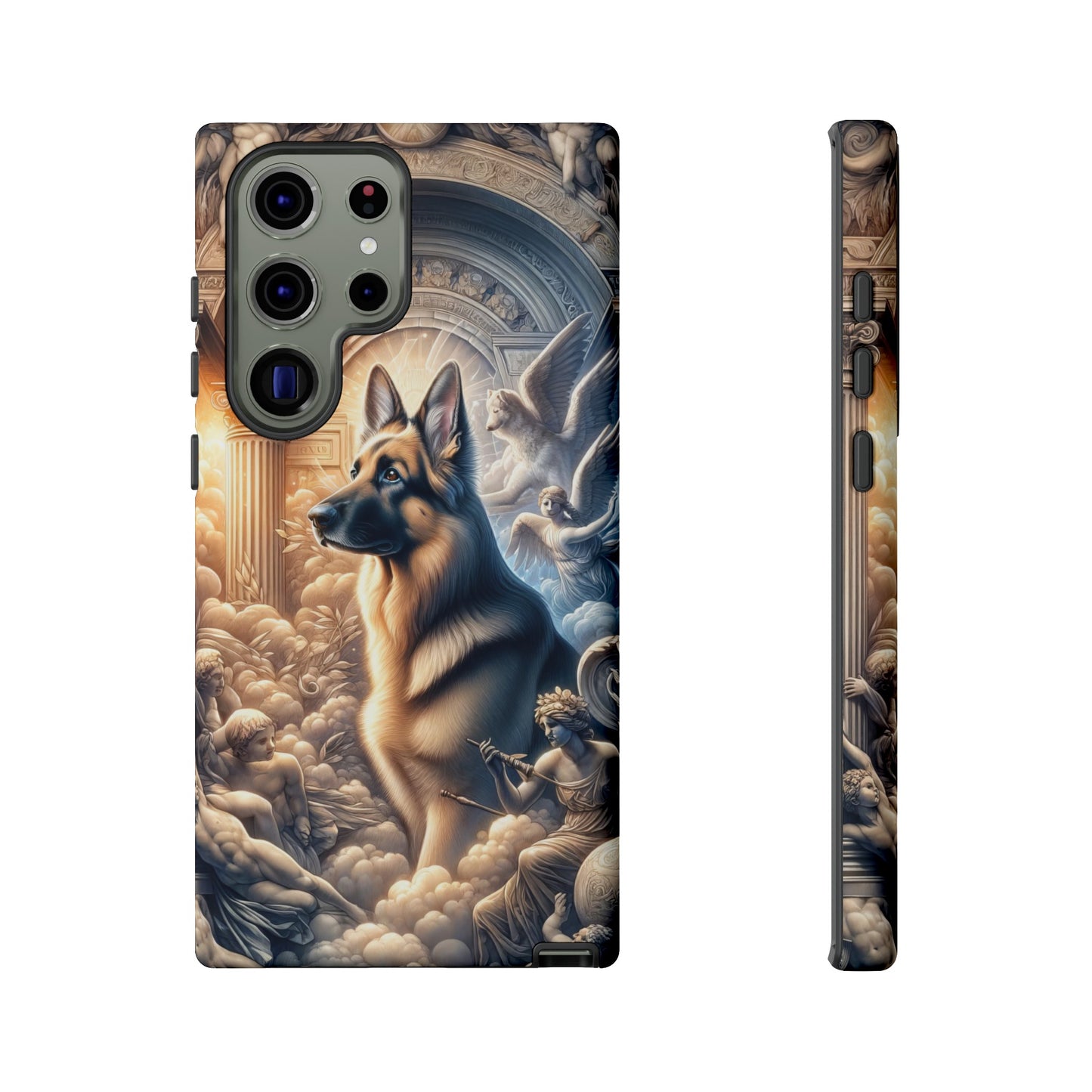 Neo-classicism and dreamy fantasy German Shepherd Phone Case