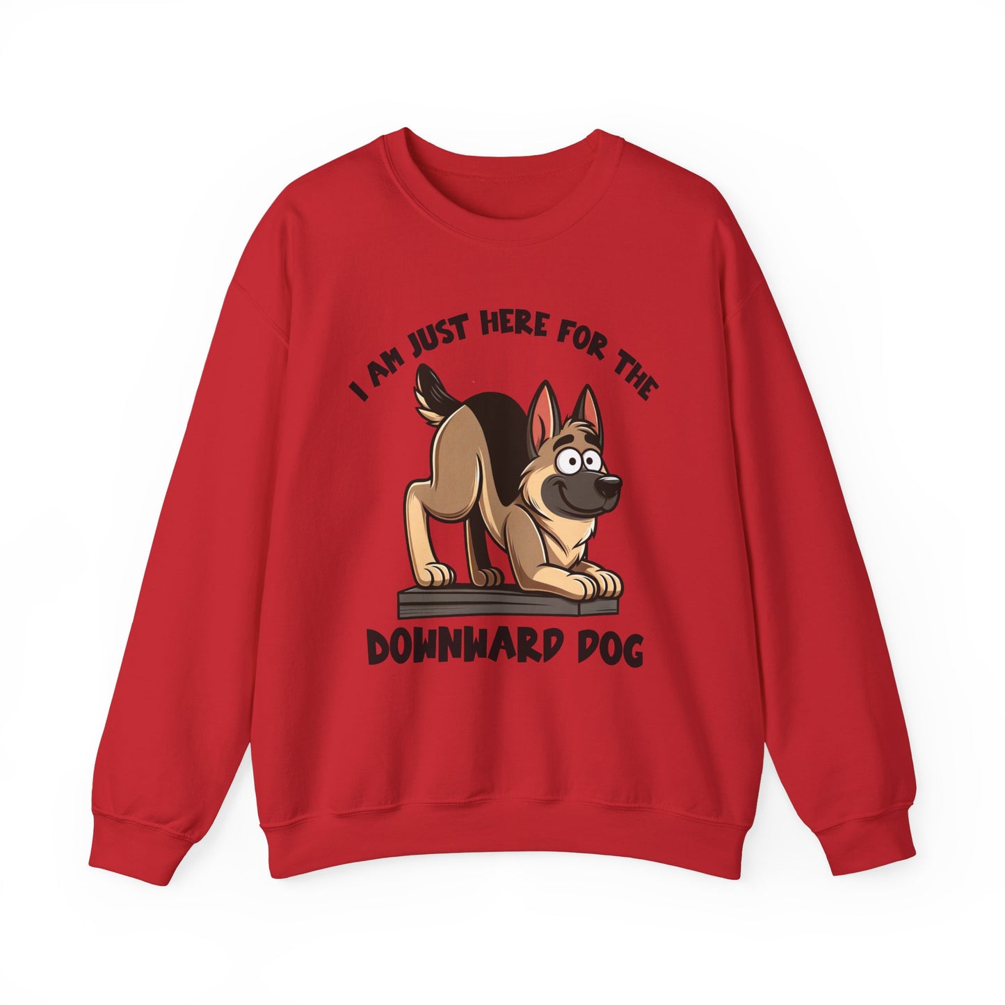 DownWard Dog Sweatshirt (10 colors) (German Shepherd)