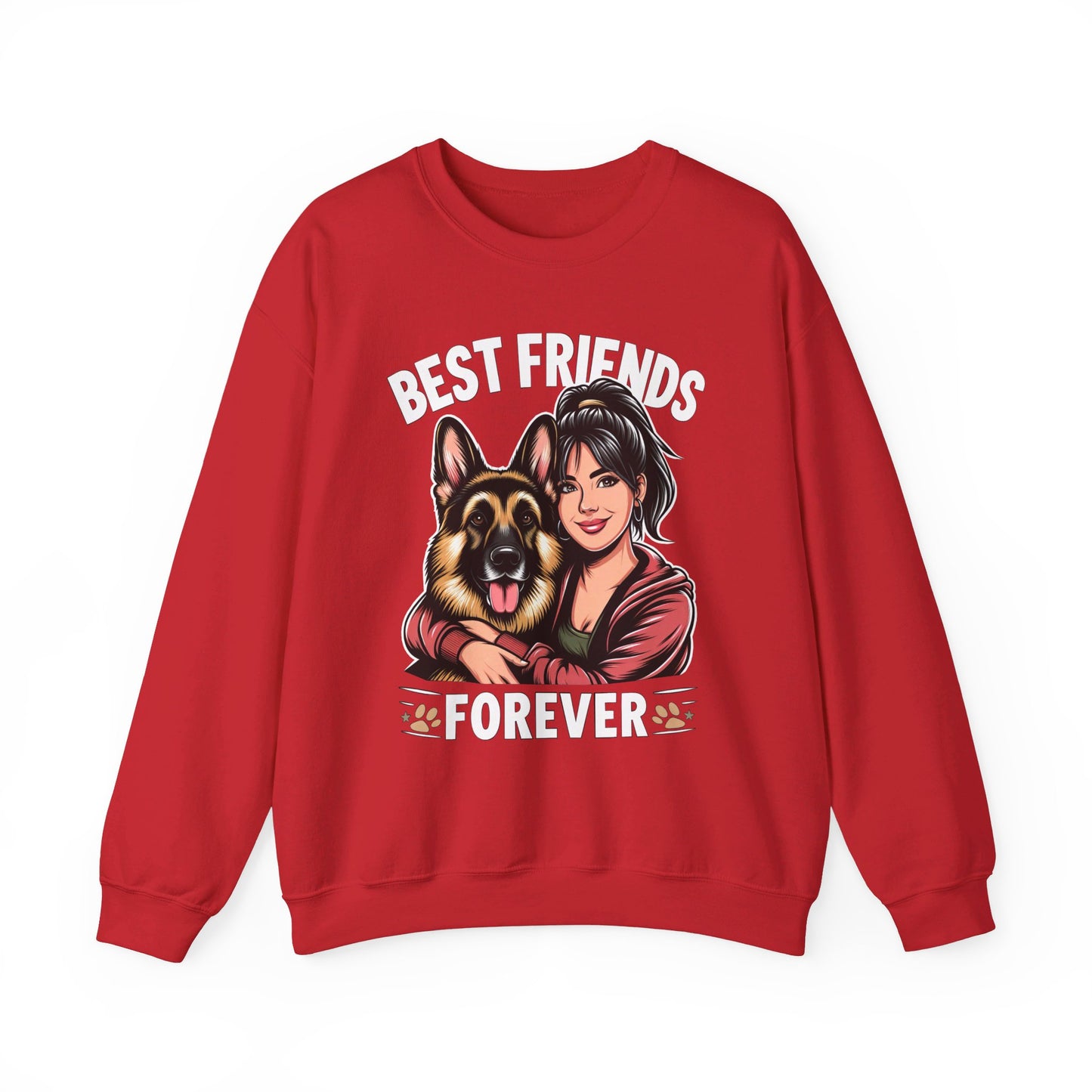 Best Friends Forever Sweatshirt (10 colors) (German Shepherd)