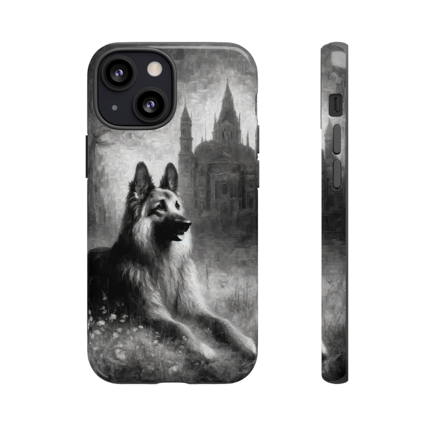 Neo-impressionism German Shepherd Phone Case