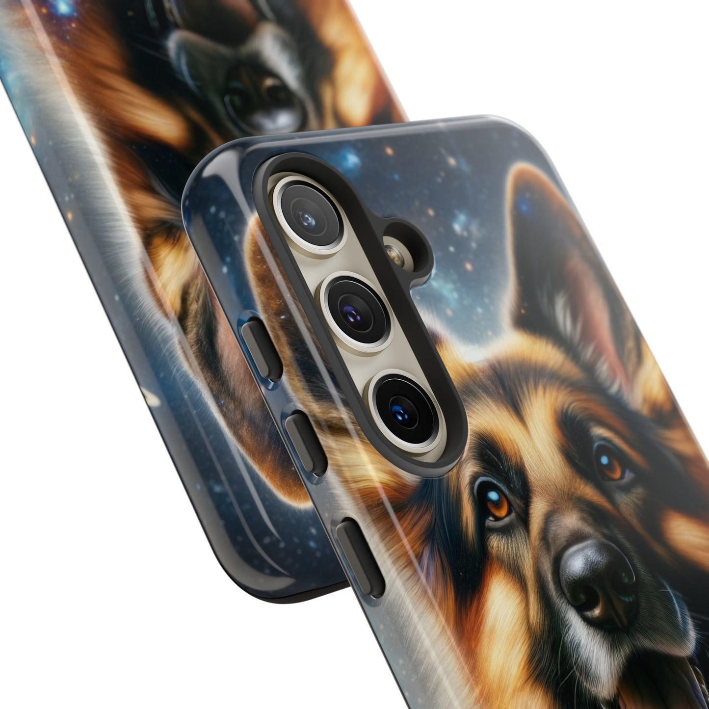 German Shepherd in Space Tough Phone Case