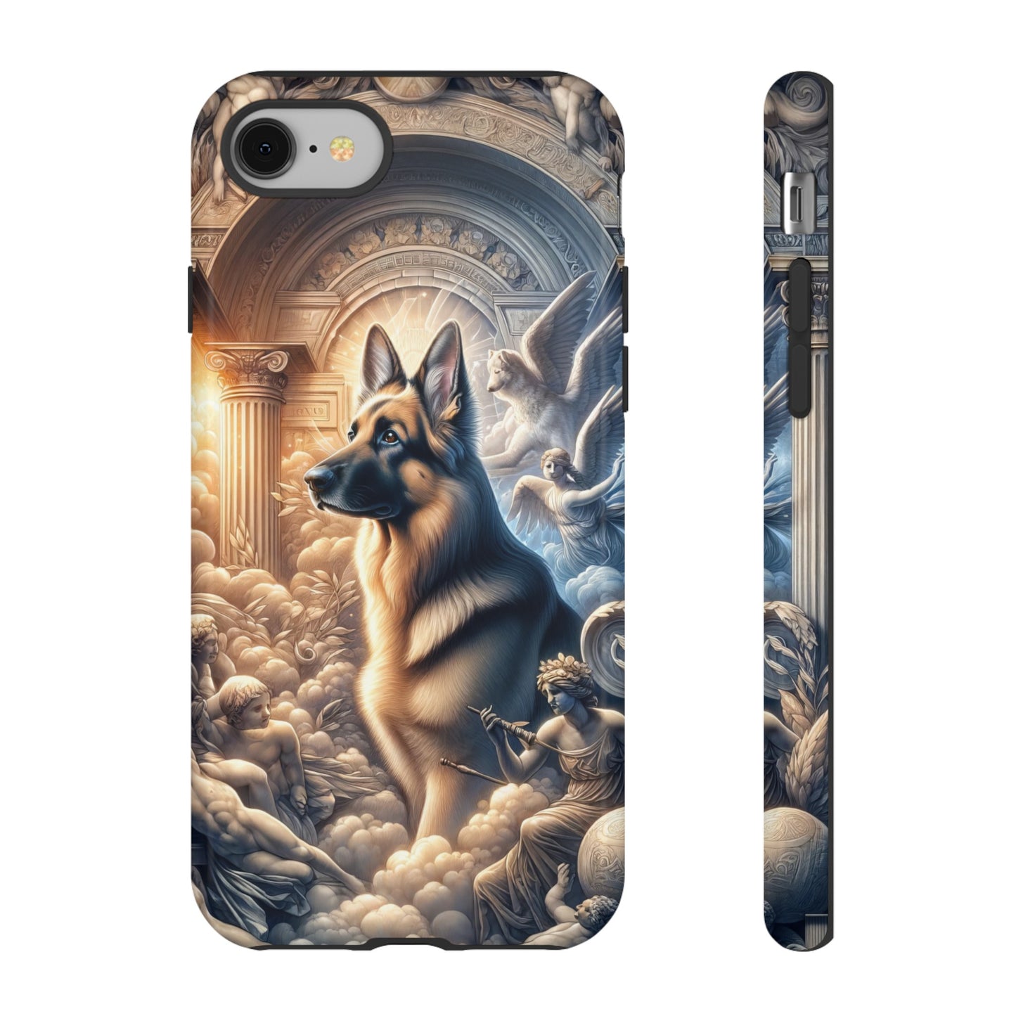 Neo-classicism and dreamy fantasy German Shepherd Phone Case