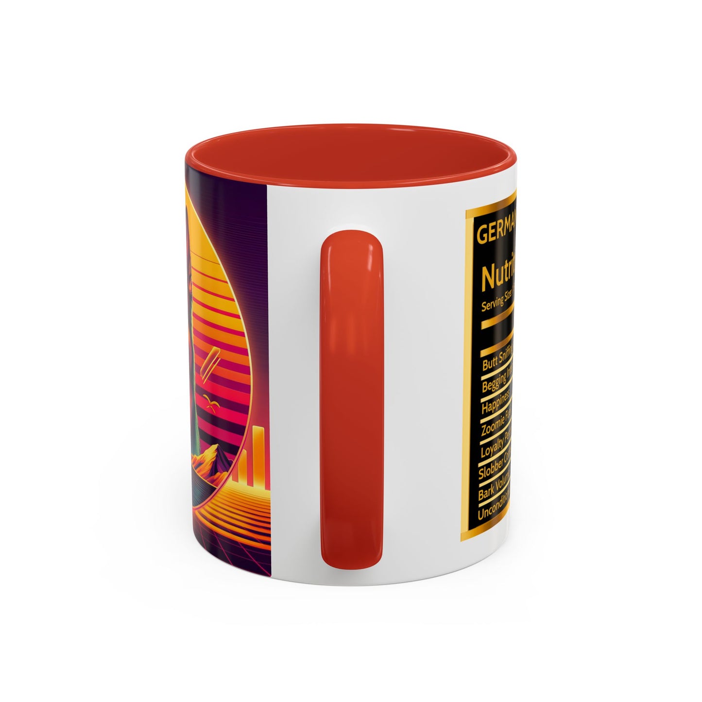 Vaporwave and golden hour German Shepherd Coffee Mug