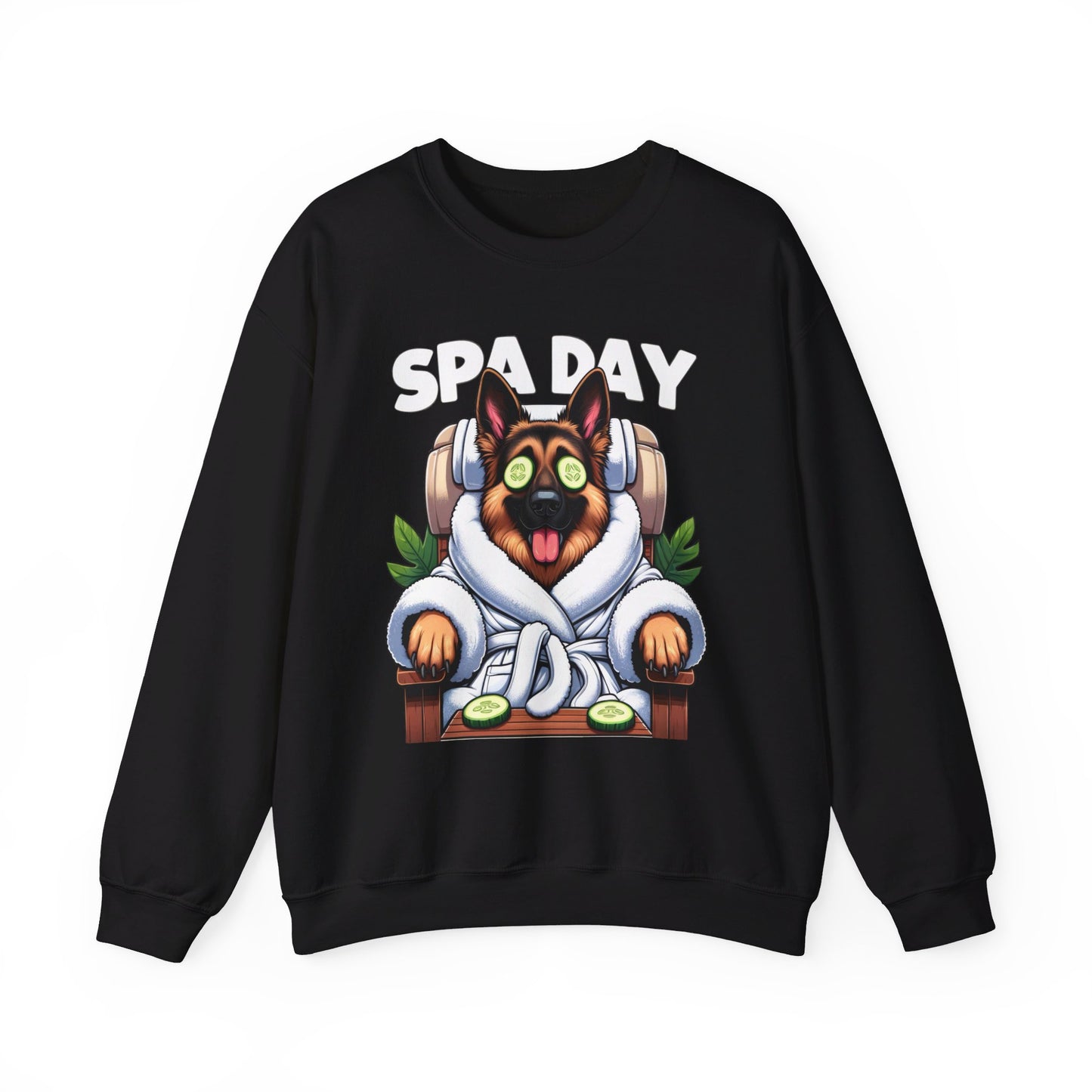 Spa Day Sweatshirt (10 colors) (German Shepherd)