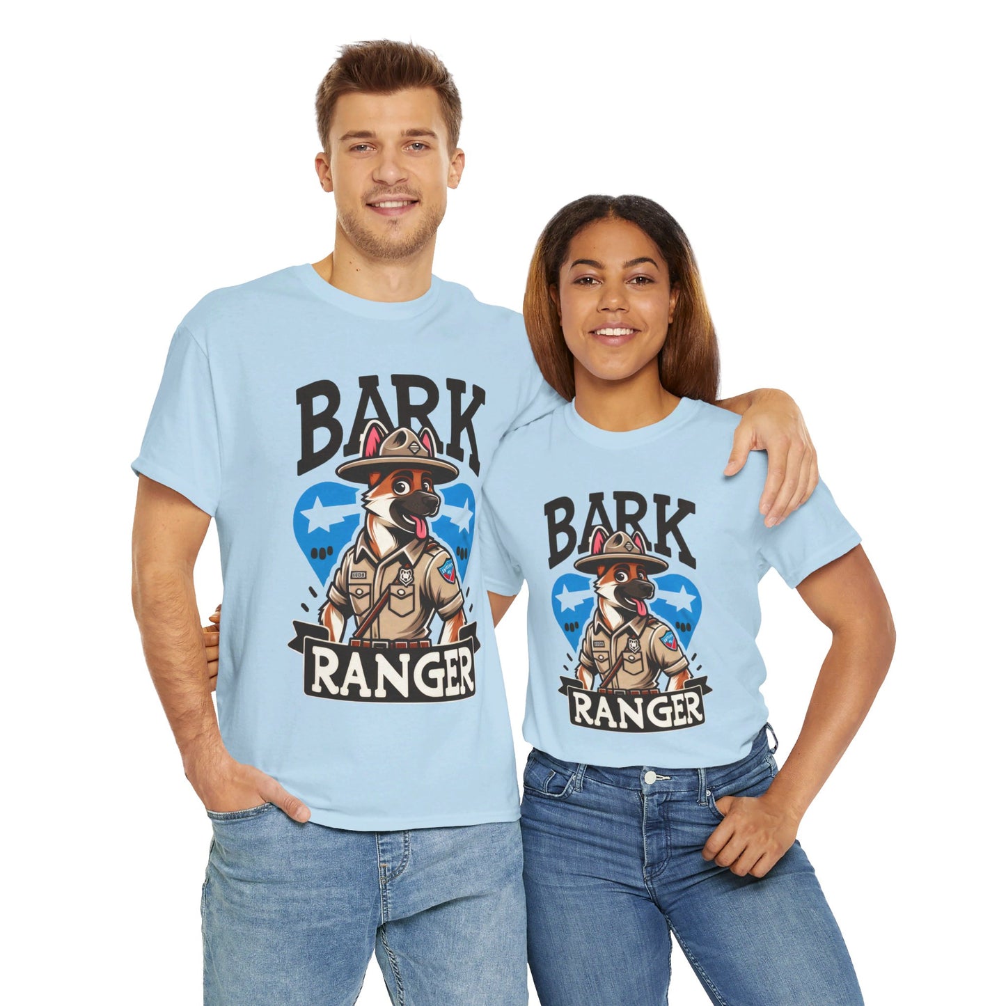 Bark Ranger On Duty T-Shirt (13 colors) (German Shepherd)