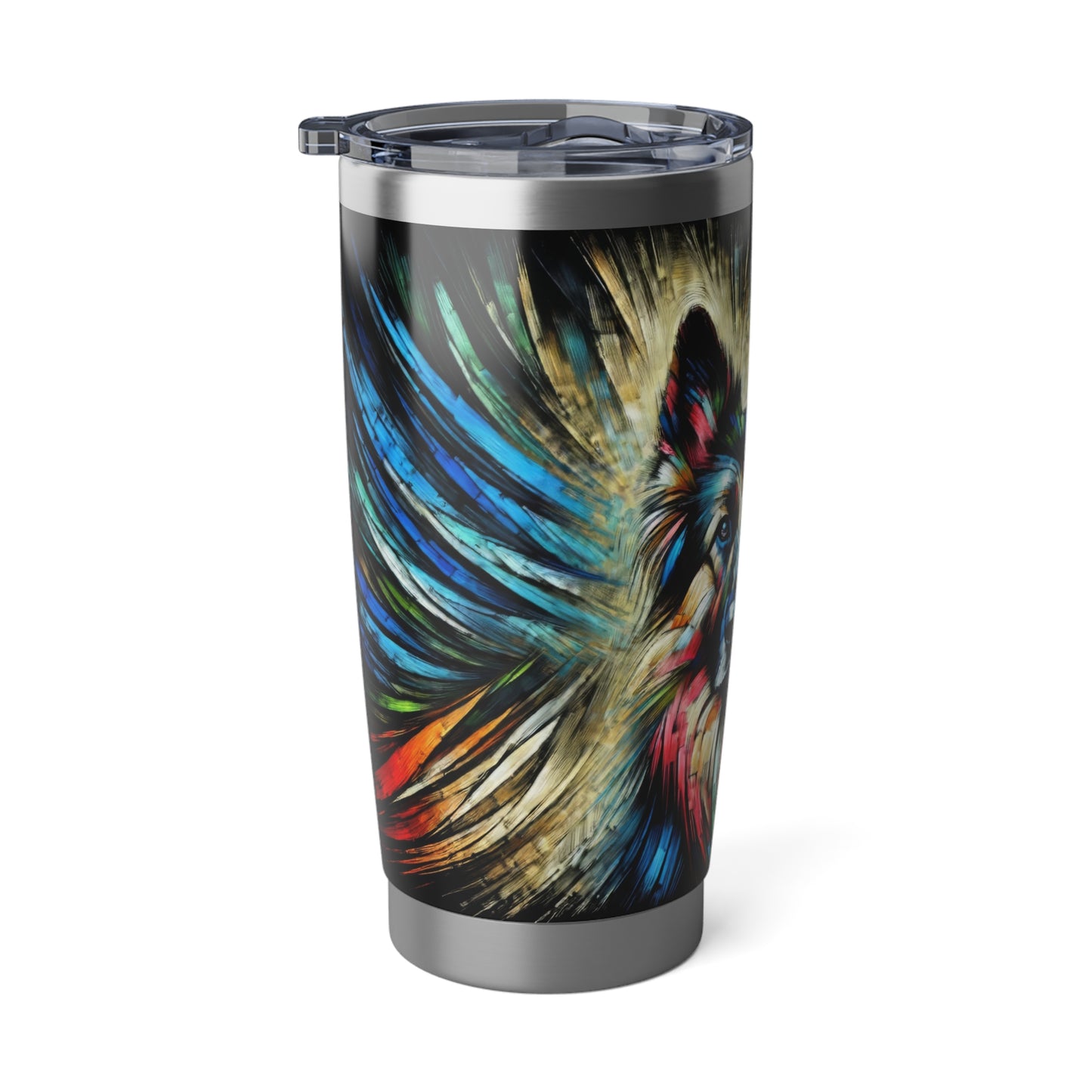 Fauvism scratchboard technique German Shepherd 20oz Tumbler