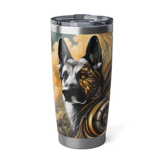 Byzantine, charcoal, and cybernetic German Shepherd 20oz Tumbler