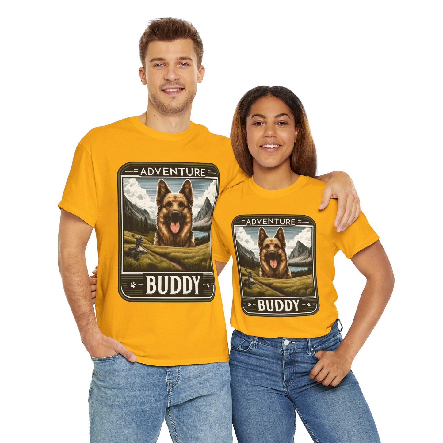 Adventure Buddy T-Shirt (13 colors) (German Shepherd)