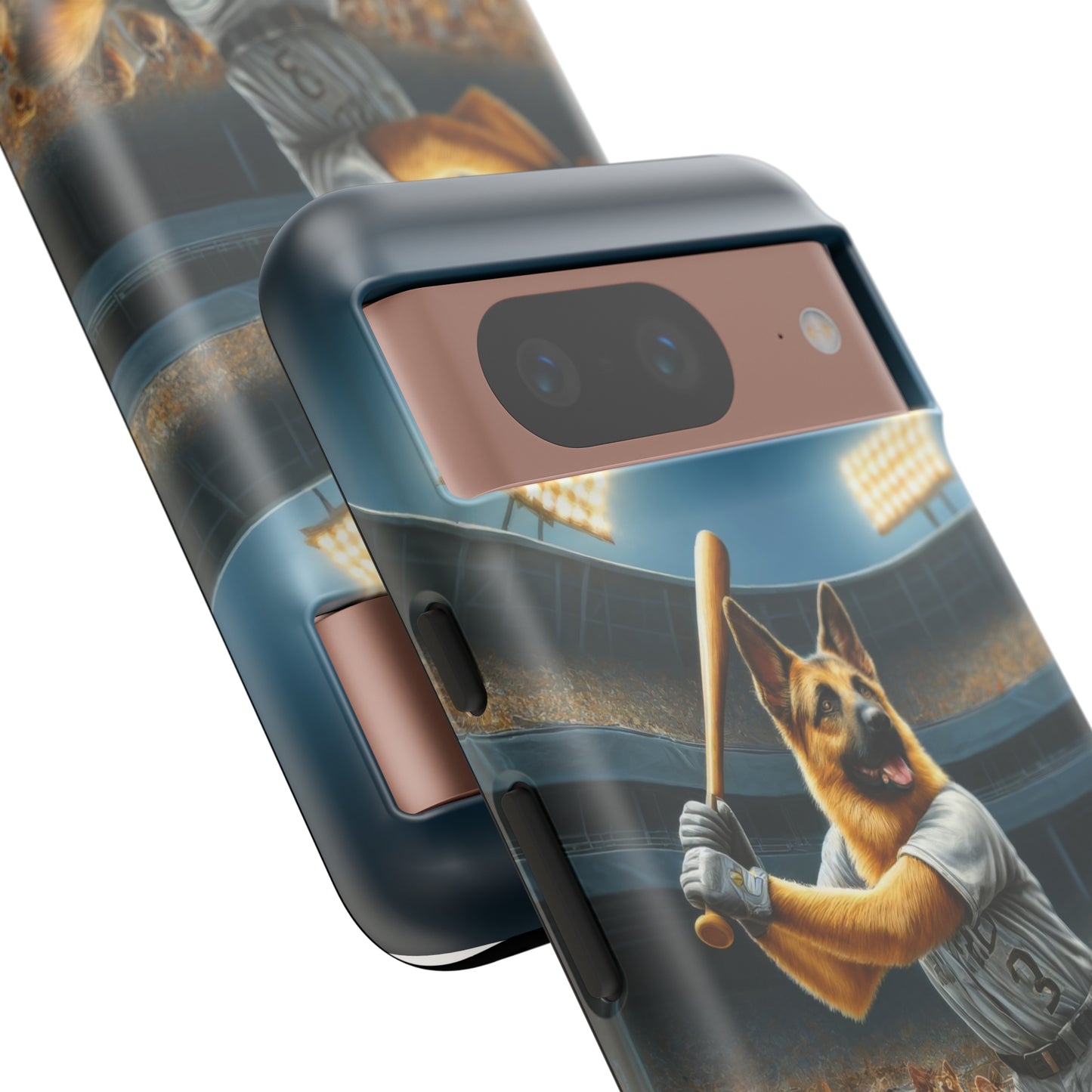 German Shepherd Playing Baseball Tough Phone Case