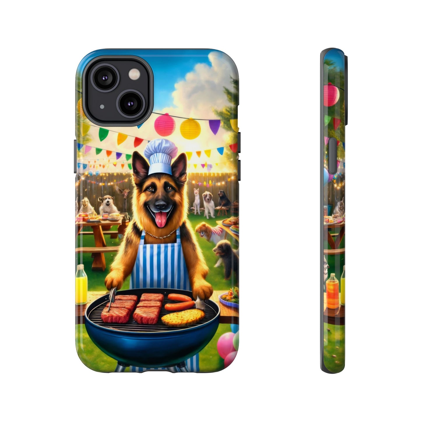 German Shepherd Barbecue Party Phone Case