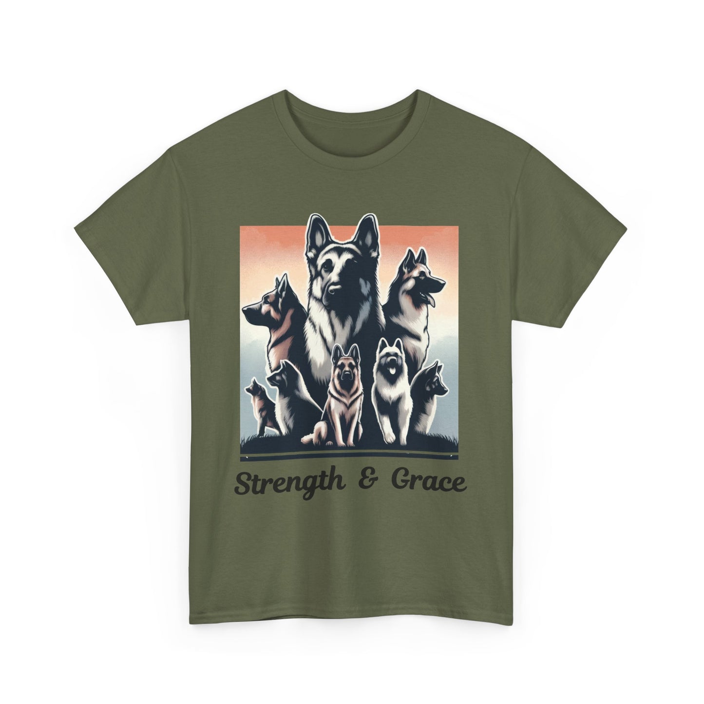 Strength And Grace T-Shirt (13 colors) (German Shepherd)