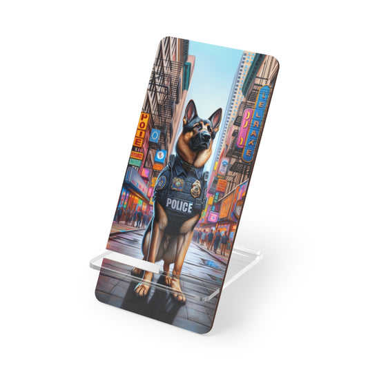 German Shepherd Police Officer Smartphone Stand