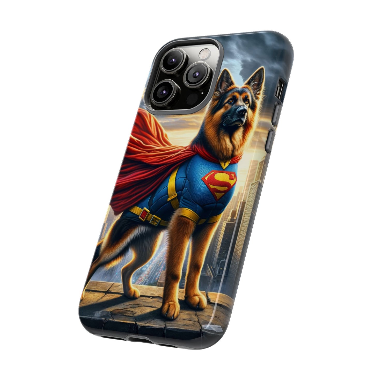 German Shepherd Superhero Phone Case