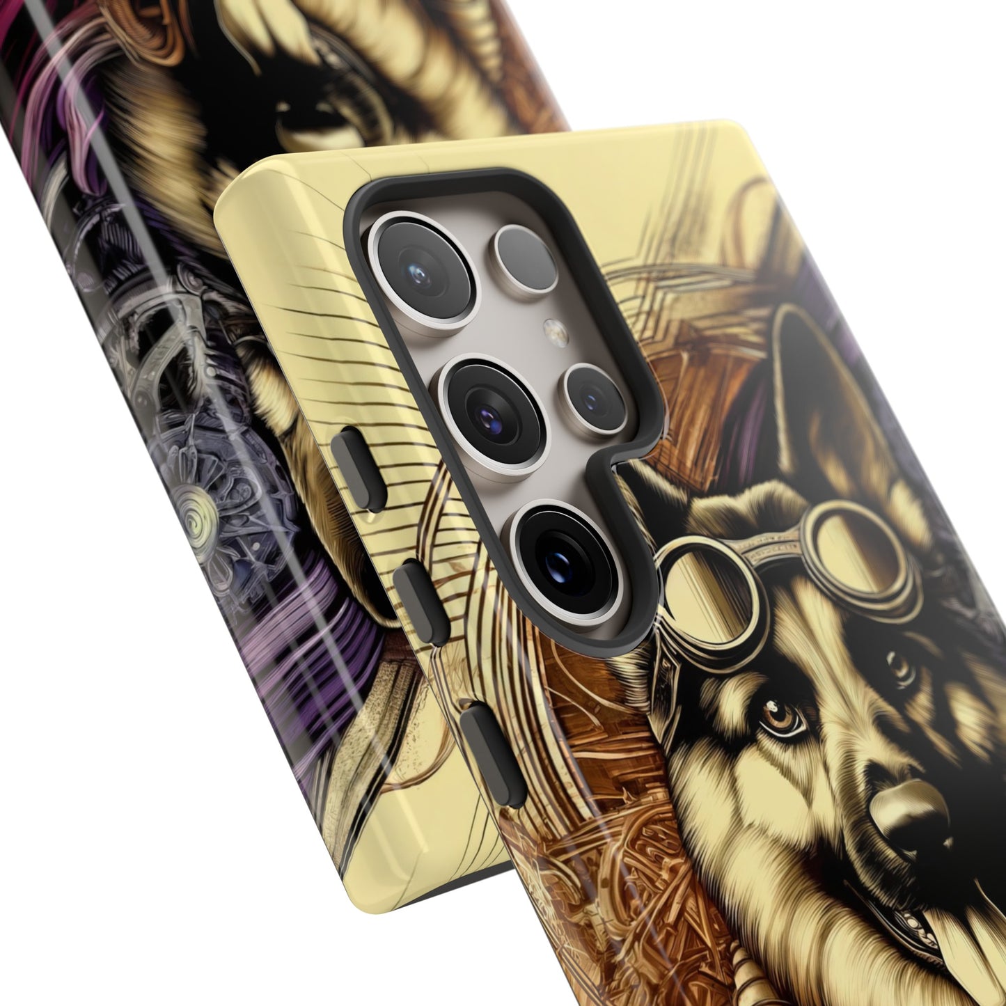 Steampunk German Shepherd Phone Case