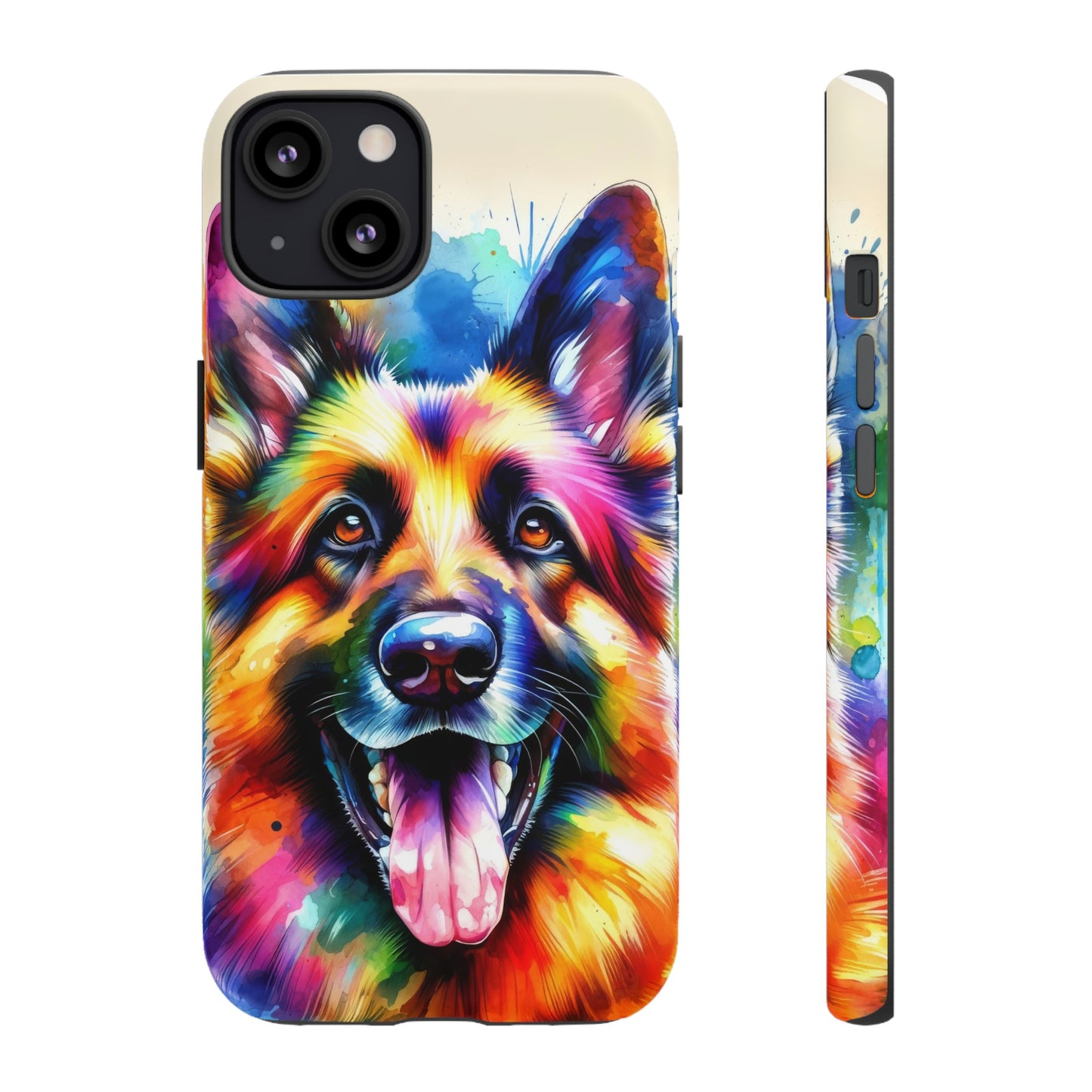 German Shepherd in Watercolor Tough Phone Case