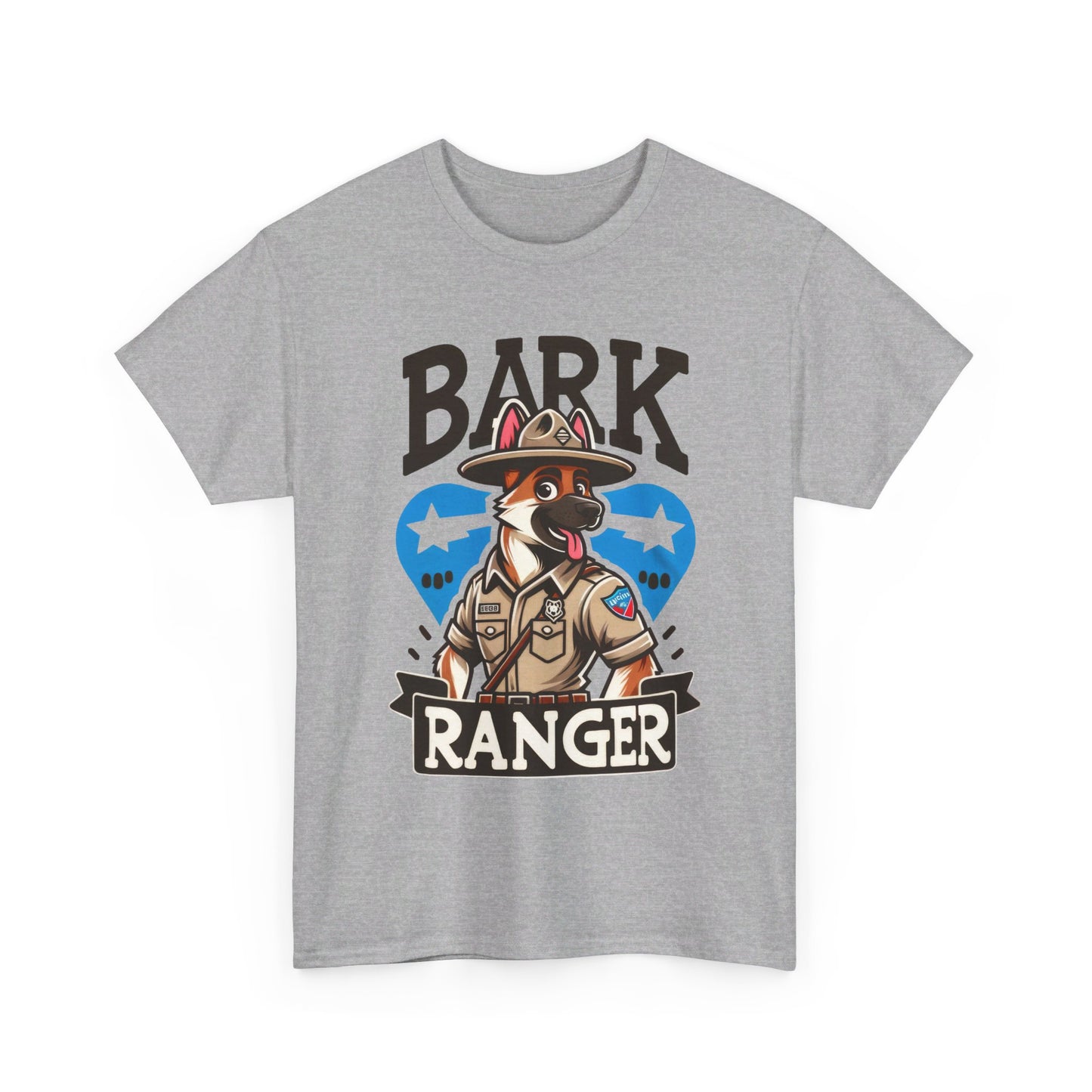 Bark Ranger On Duty T-Shirt (13 colors) (German Shepherd)