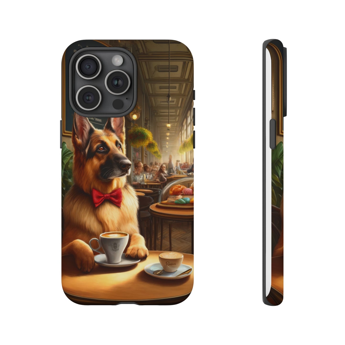 German Shepherd Drinking Phone Case