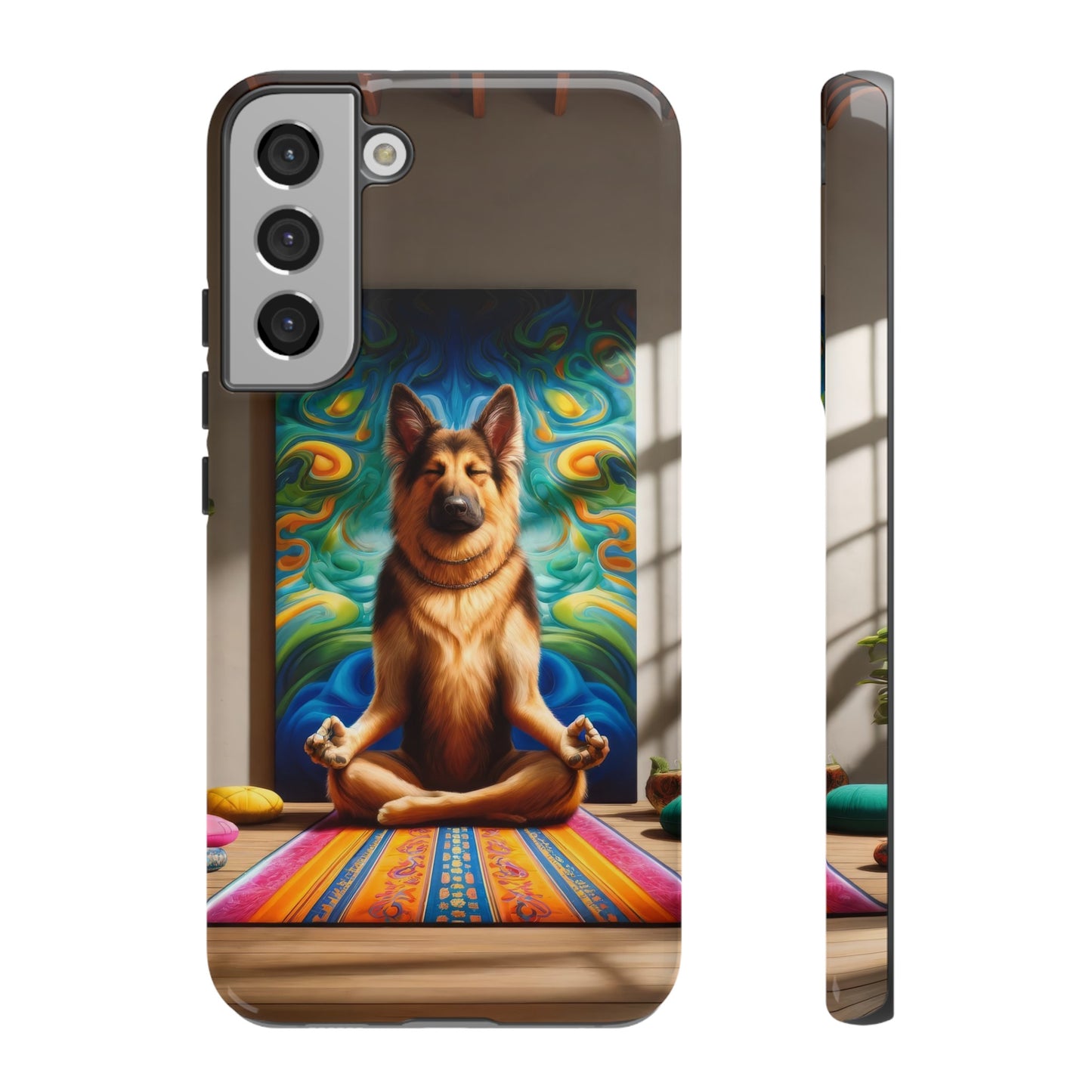 German Shepherd Meditating Phone Case