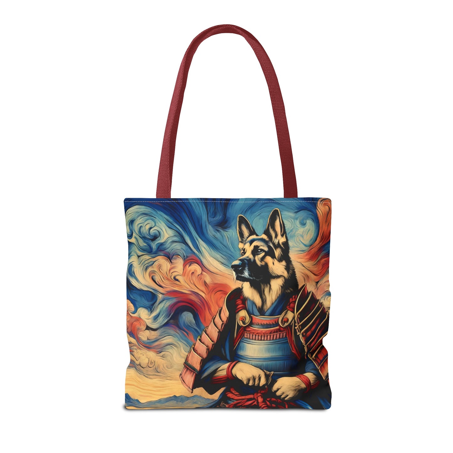 Samurai German Shepherd Tote Bag