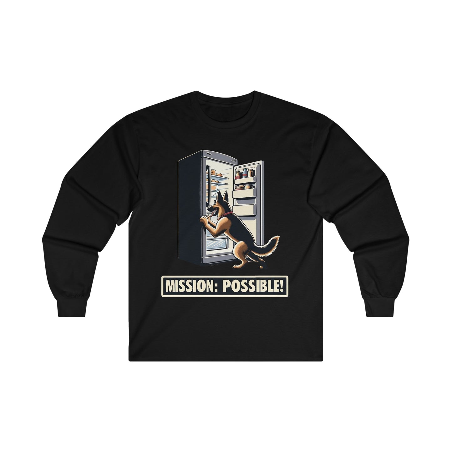 Mission Possible Long Sleeve Shirt (20 colors) (German Shepherd)