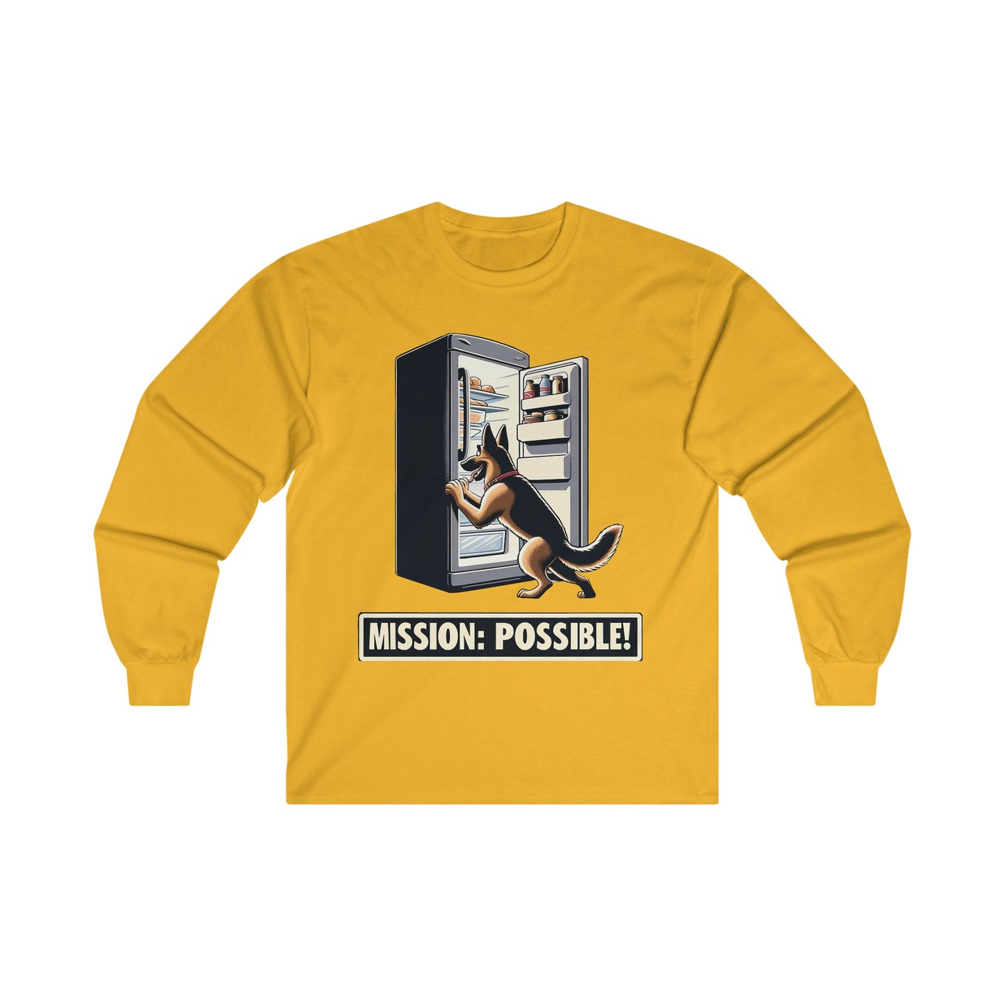 Mission Possible Long Sleeve Shirt (20 colors) (German Shepherd)