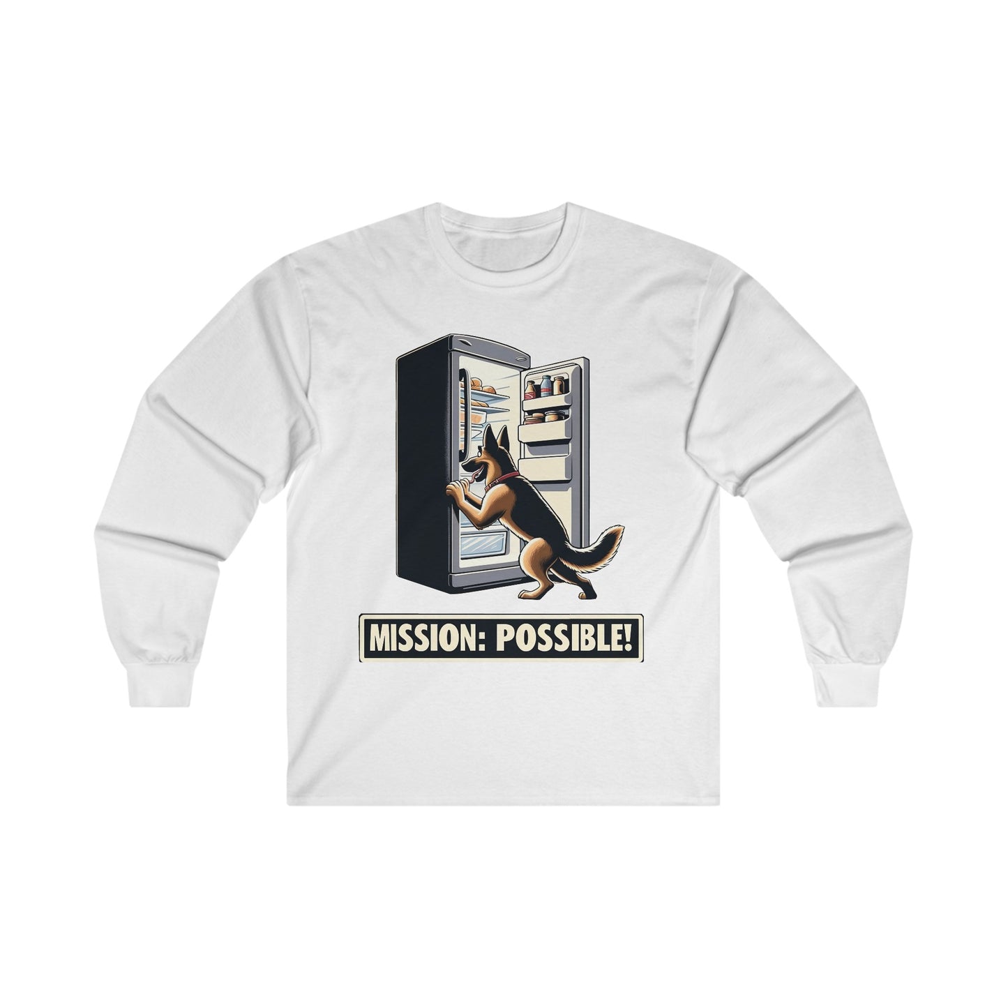 Mission Possible Long Sleeve Shirt (20 colors) (German Shepherd)