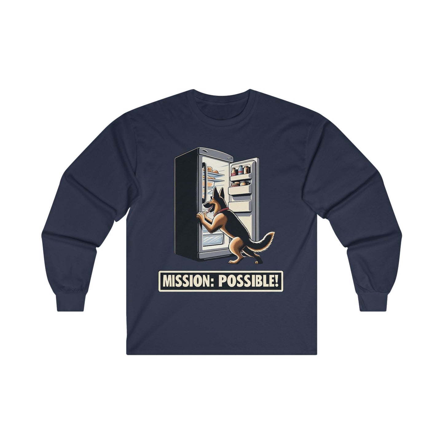 Mission Possible Long Sleeve Shirt (20 colors) (German Shepherd)