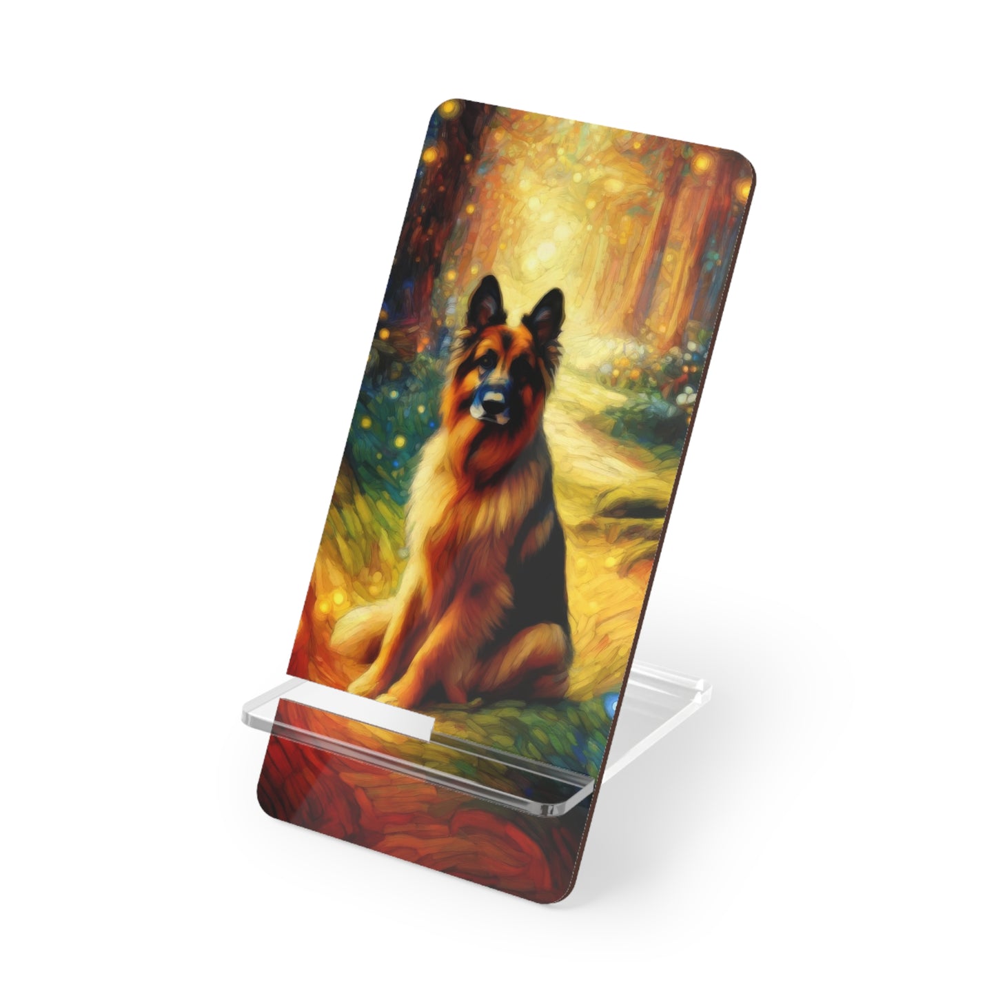 Neo-impressionism and fairy tale German Shepherd Smartphone Stand