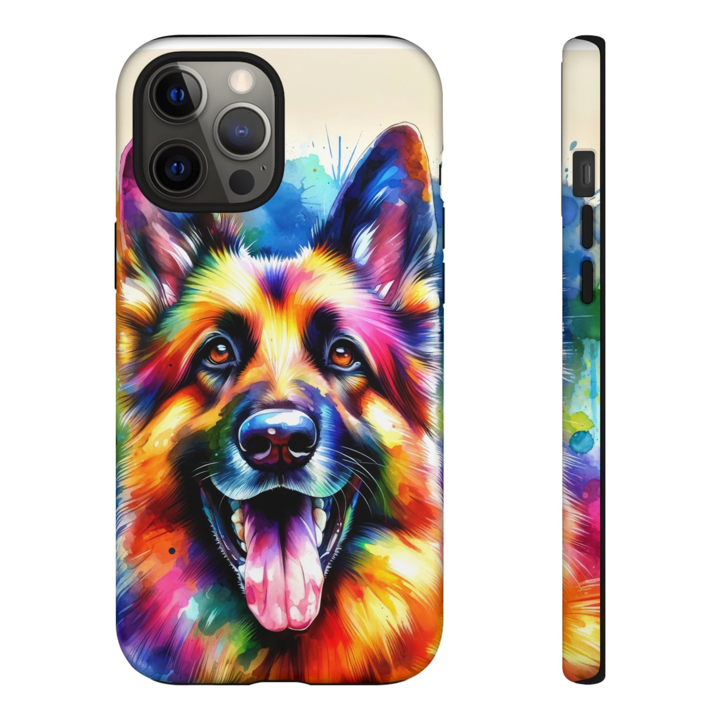 German Shepherd in Watercolor Tough Phone Case