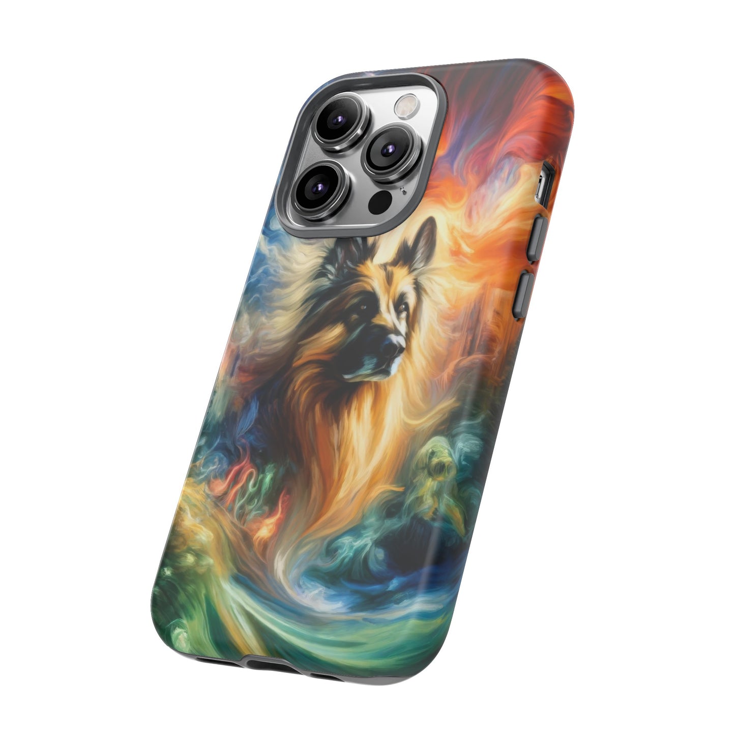 Expressionism and fantasy German Shepherd Phone Case