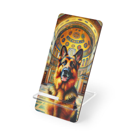 Neo-impressionist German Shepherd Smartphone Stand