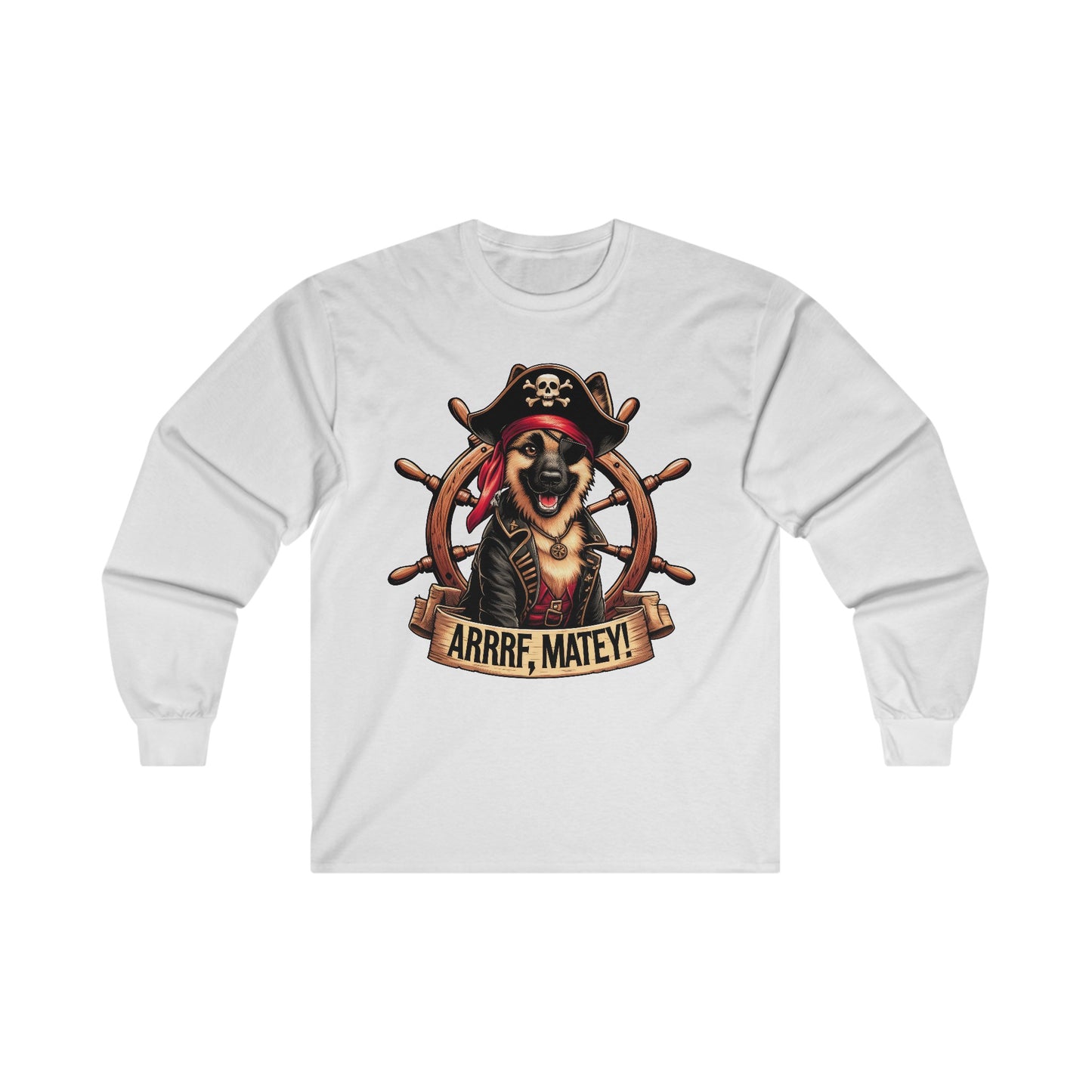 ARRRF, Matey Long Sleeve Shirt (20 colors) (German Shepherd)