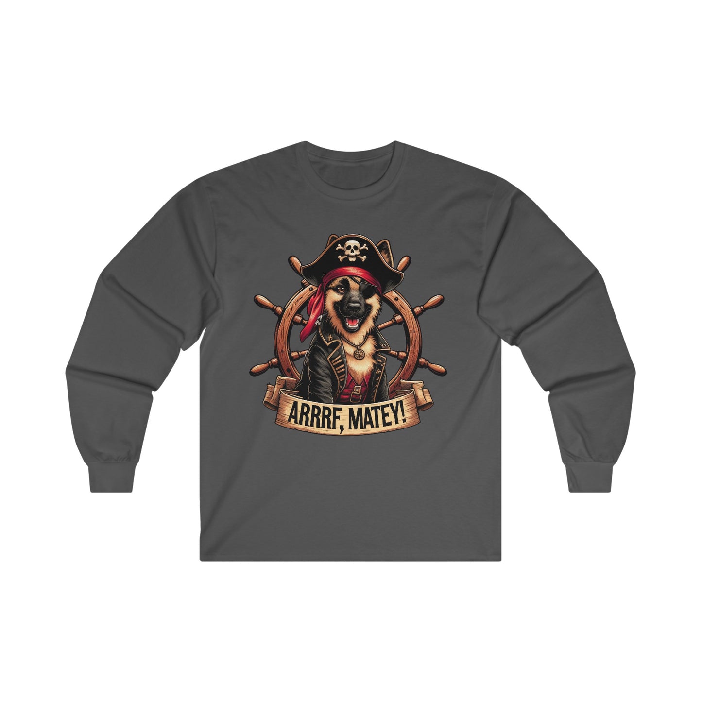 ARRRF, Matey Long Sleeve Shirt (20 colors) (German Shepherd)