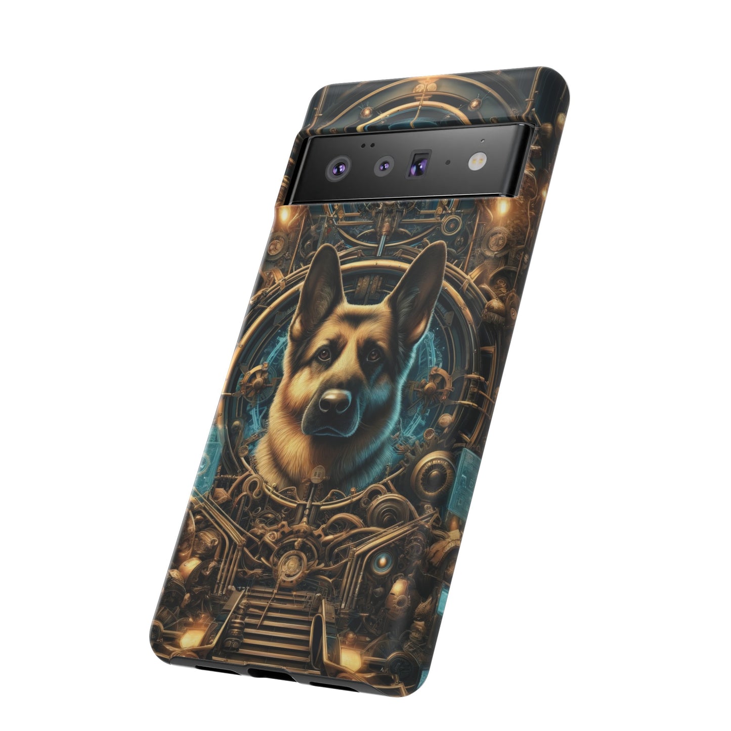 Steampunk Fantasy V2 German Shepherd Phone Case