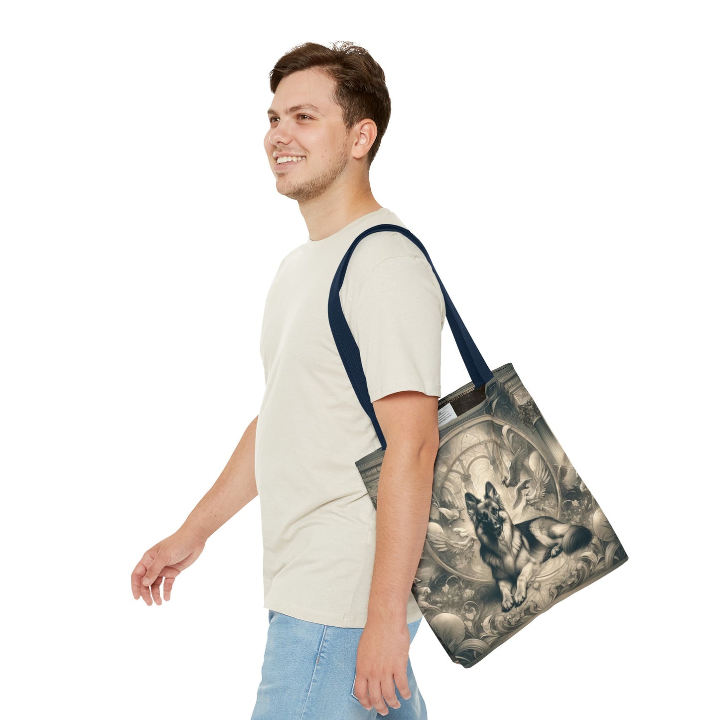 Dreamy fantasy and rococo German Shepherd Tote Bag