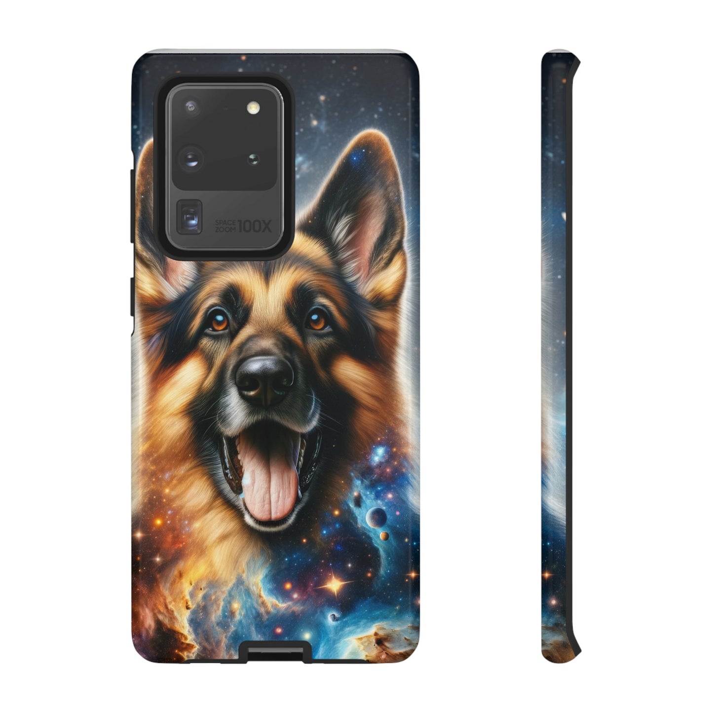 German Shepherd in Space Tough Phone Case