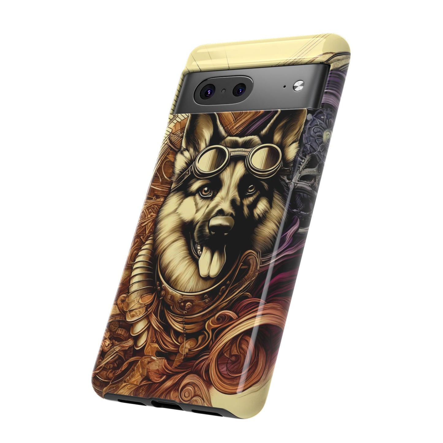 Steampunk German Shepherd Phone Case