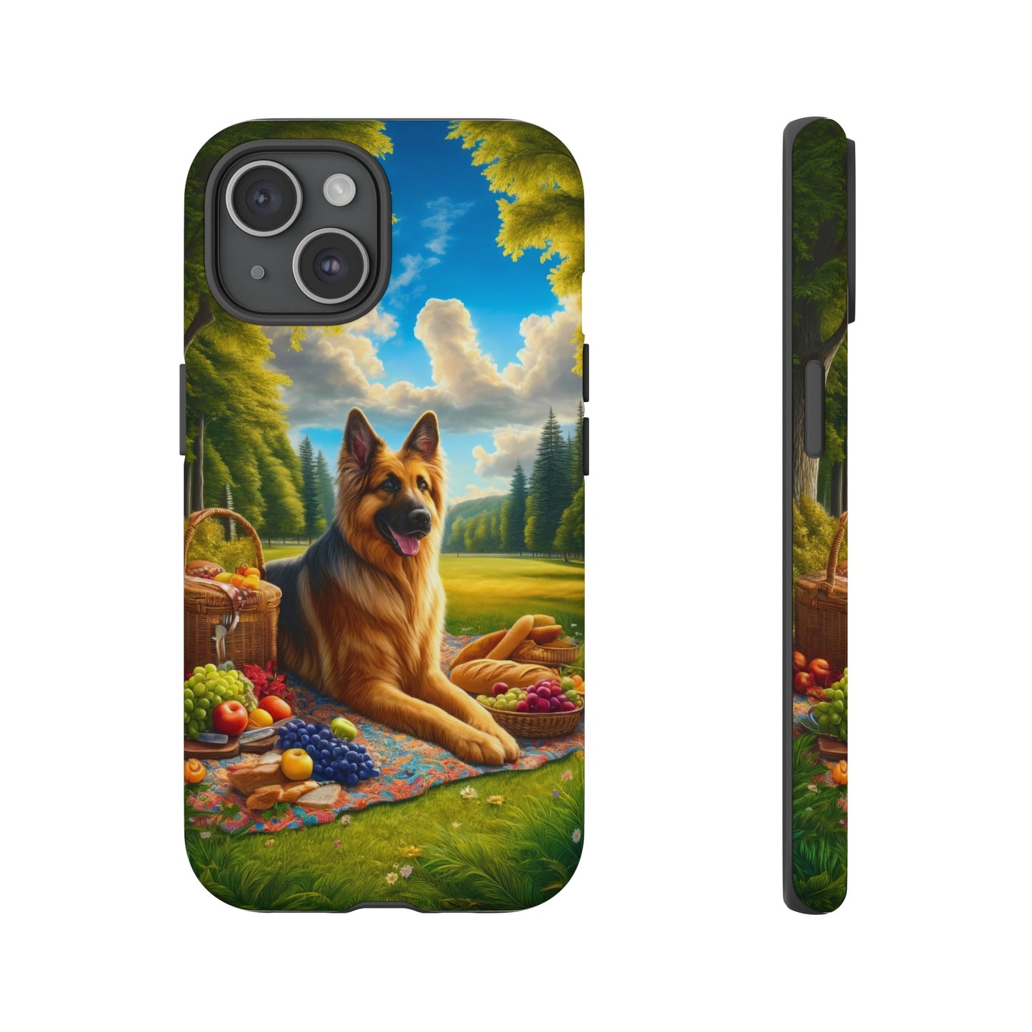 German Shepherd Giving a Speech Phone Case