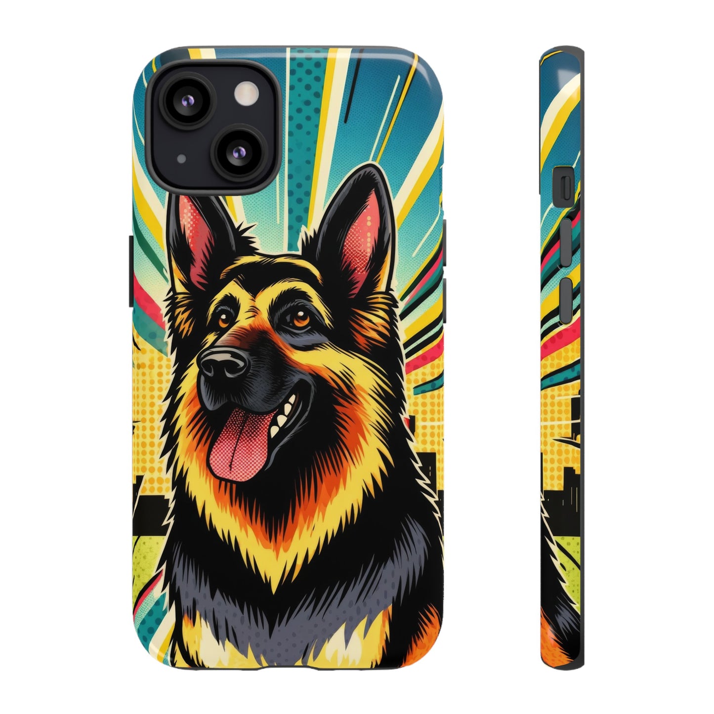 Comic style German Shepherd Phone Case