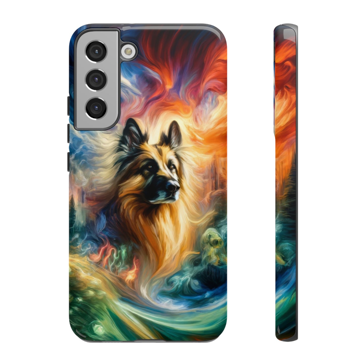 Expressionism and fantasy German Shepherd Phone Case