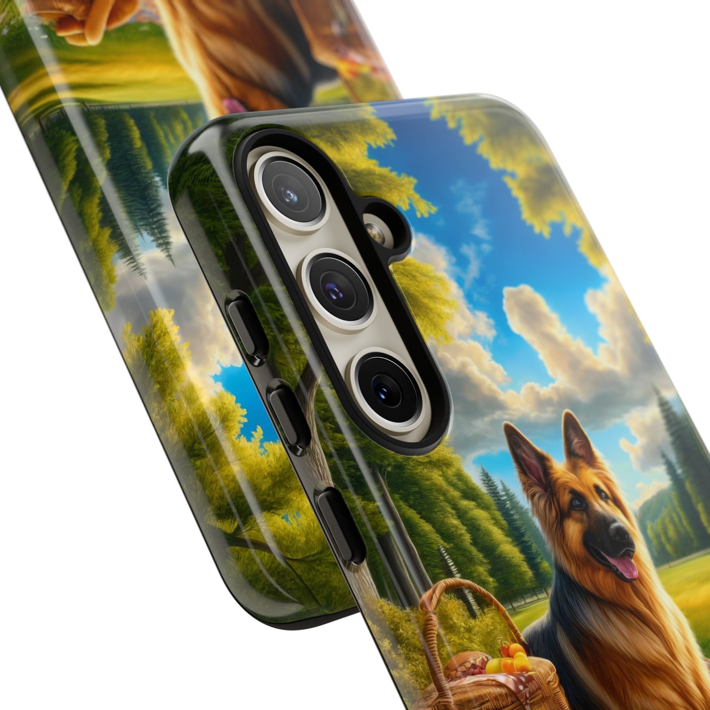 German Shepherd Giving a Speech Phone Case