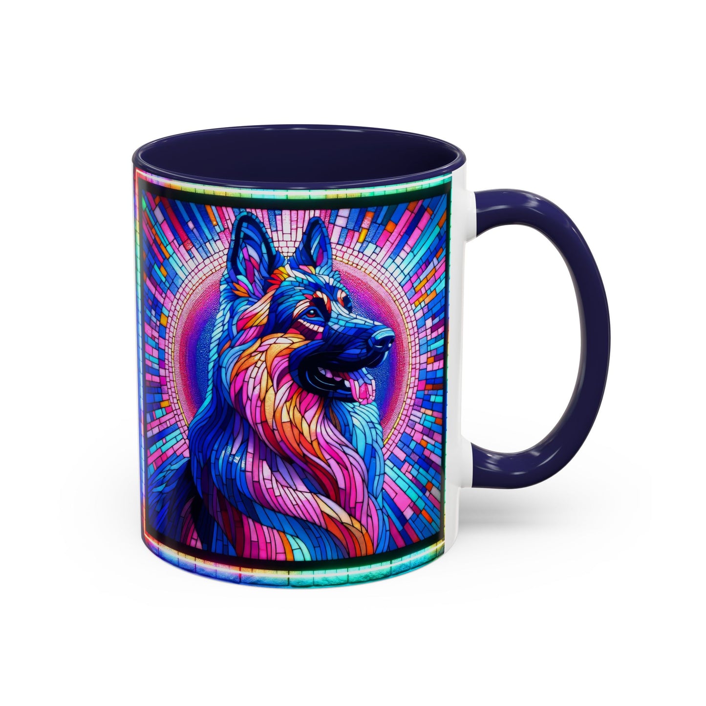 Mosaic German Shepherd Coffee Mug