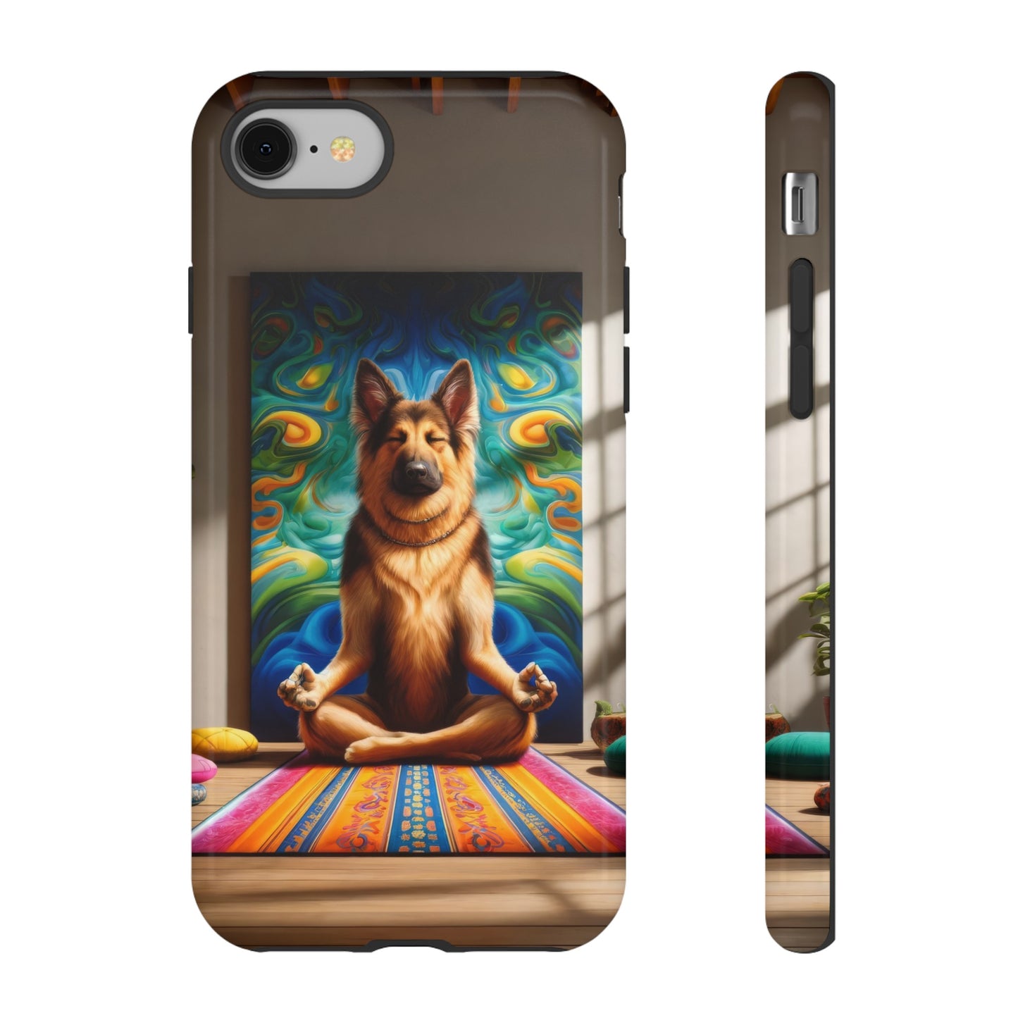 German Shepherd Meditating Phone Case