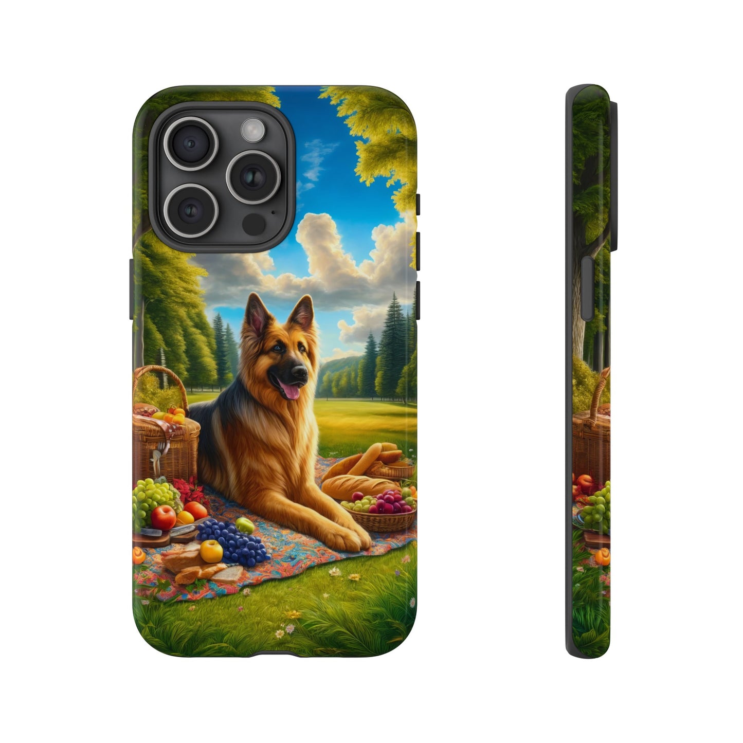 German Shepherd Giving a Speech Phone Case