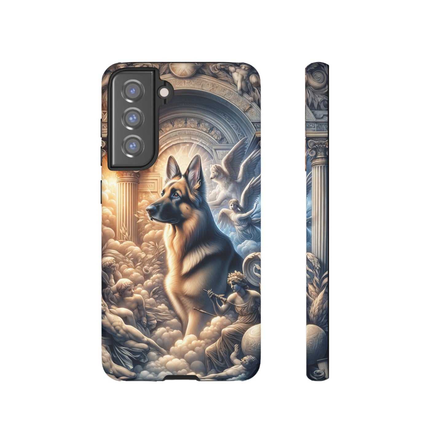 Neo-classicism and dreamy fantasy German Shepherd Phone Case