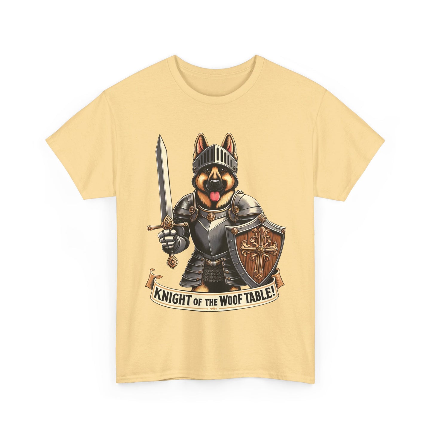 Knight of the Wolf Table T-Shirt (13 colors) (German Shepherd)