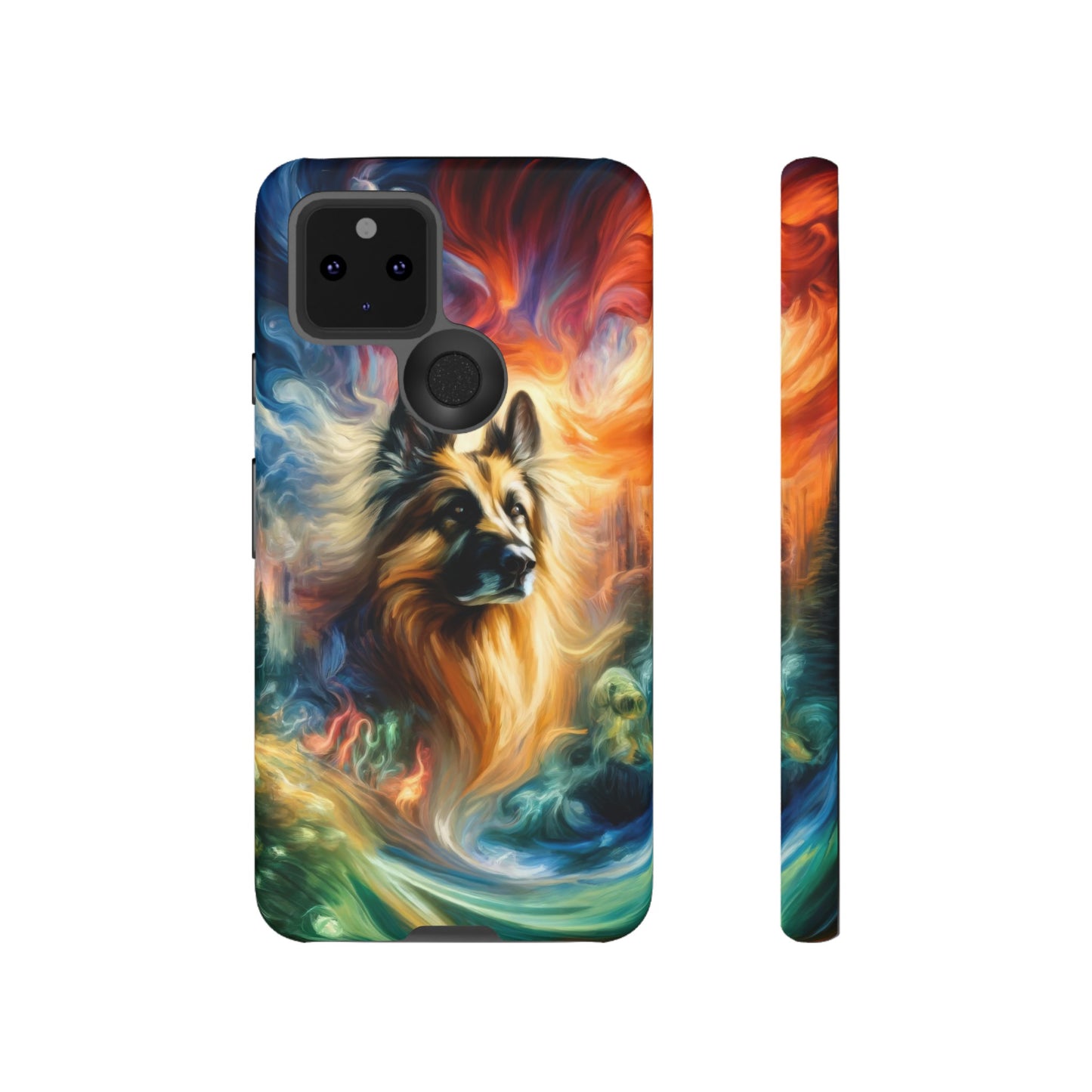 Expressionism and fantasy German Shepherd Phone Case