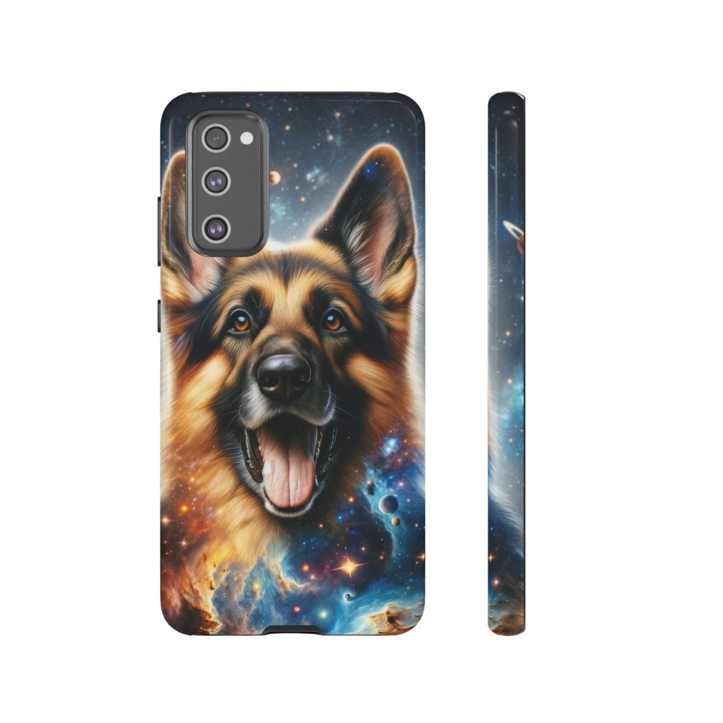 German Shepherd in Space Tough Phone Case