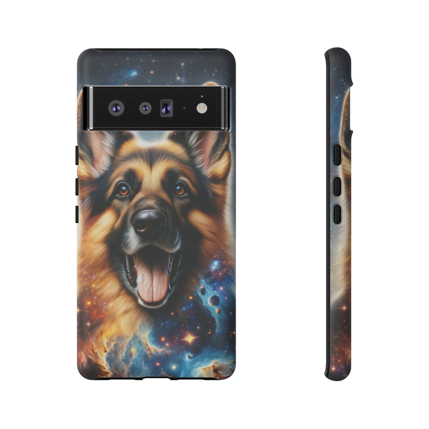 German Shepherd in Space Tough Phone Case